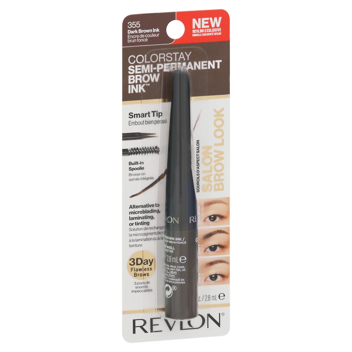 slide 9 of 9, Colorstay Semi-Permanent Brow Ink, Dark Brown, 1 ct