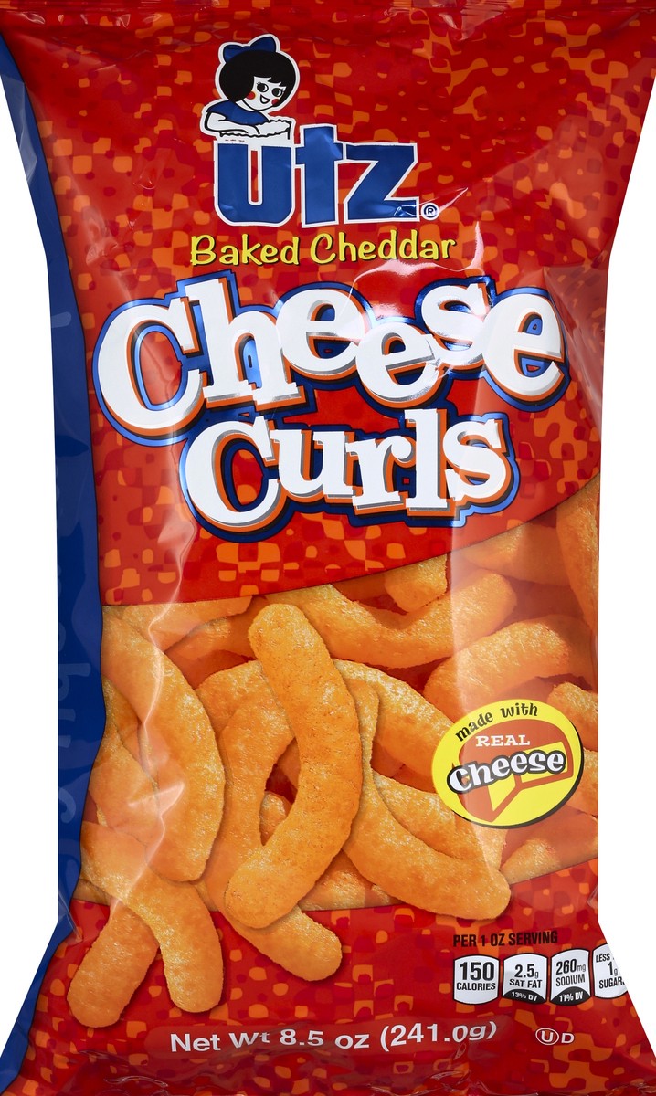 slide 2 of 5, Utz 8.5 oz Utz Cheddar Cheese Curl, 8.5 oz