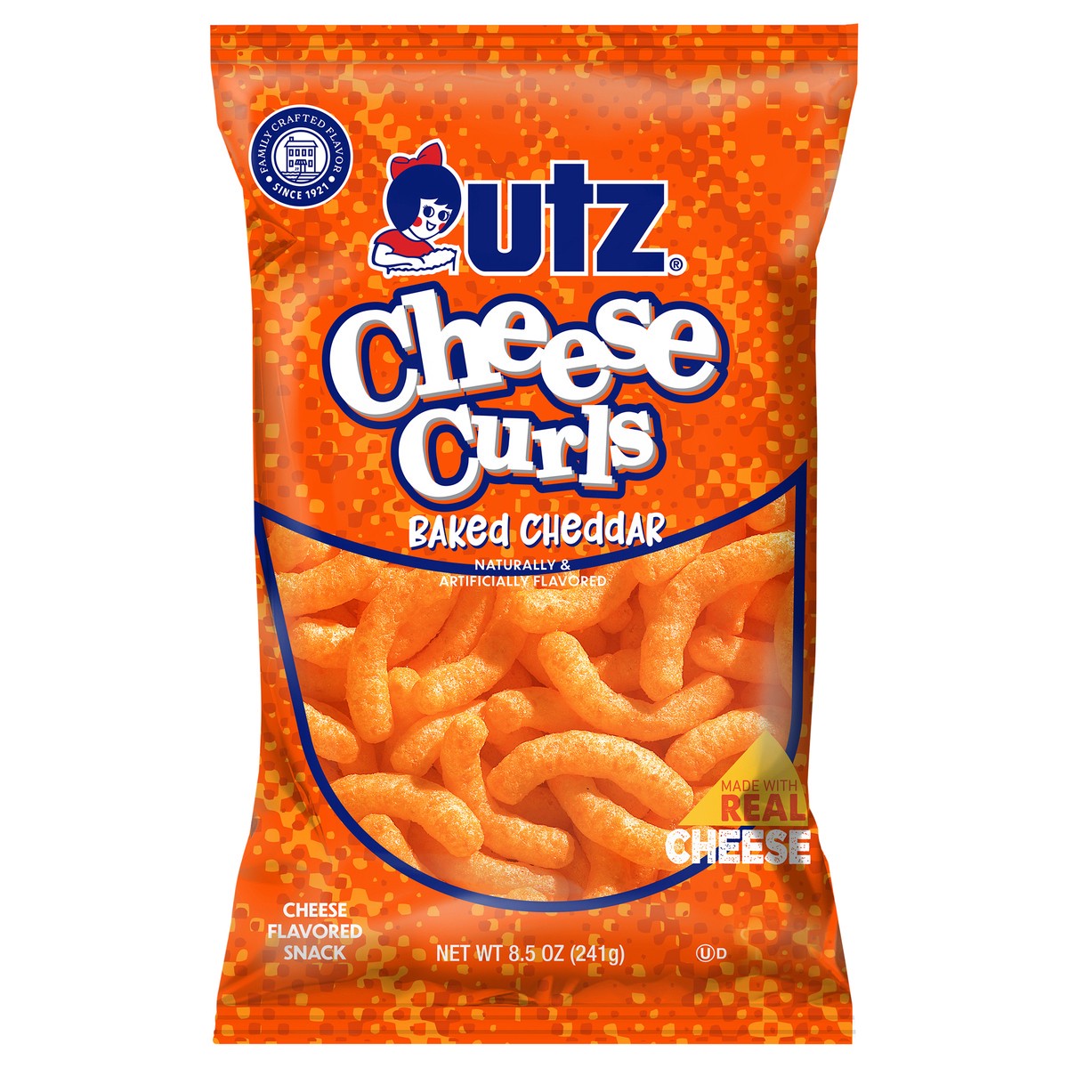 slide 1 of 5, Utz 8.5 oz Utz Cheddar Cheese Curl, 8.5 oz