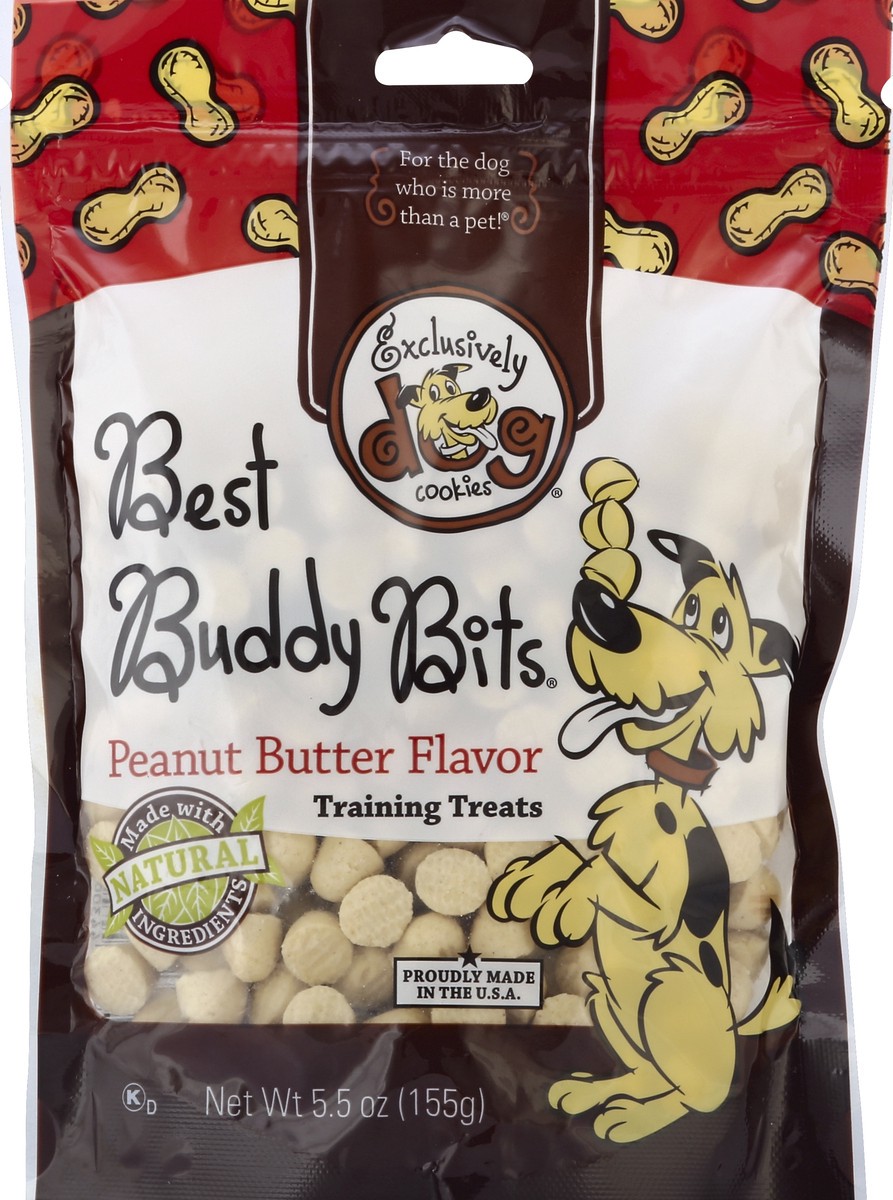 slide 1 of 3, Exclusively Dog Cookies Exclusively Pet Peanut Butter Best Buddy Bits Treat, 5.5 oz