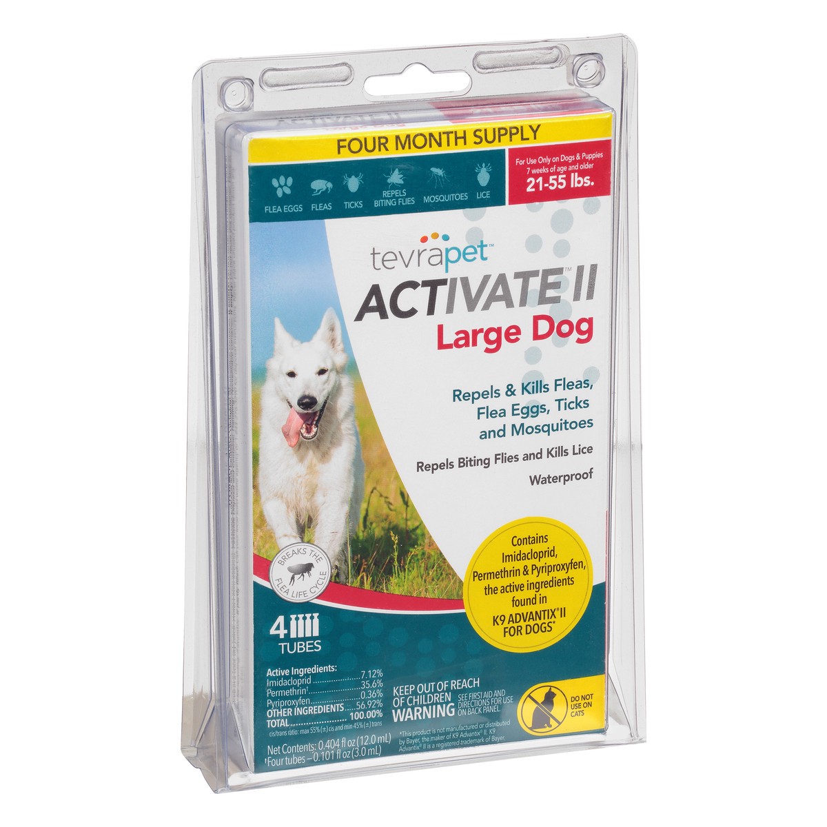 slide 2 of 10, Tevra Pet Tp Activate Ii Lg Dog, 4 ct