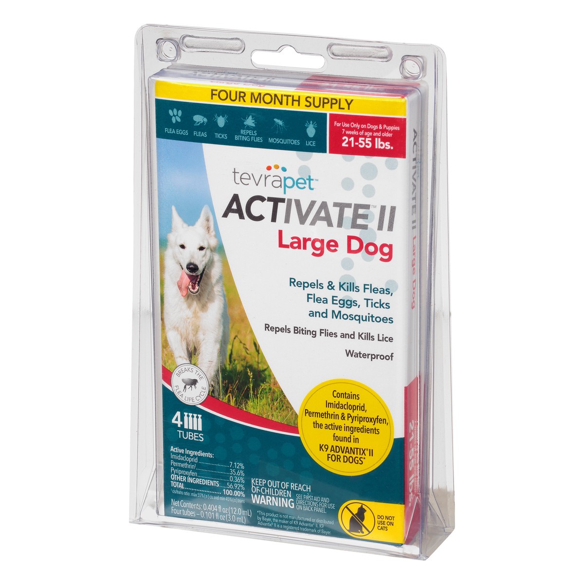 slide 6 of 10, Tevra Pet Tp Activate Ii Lg Dog, 4 ct