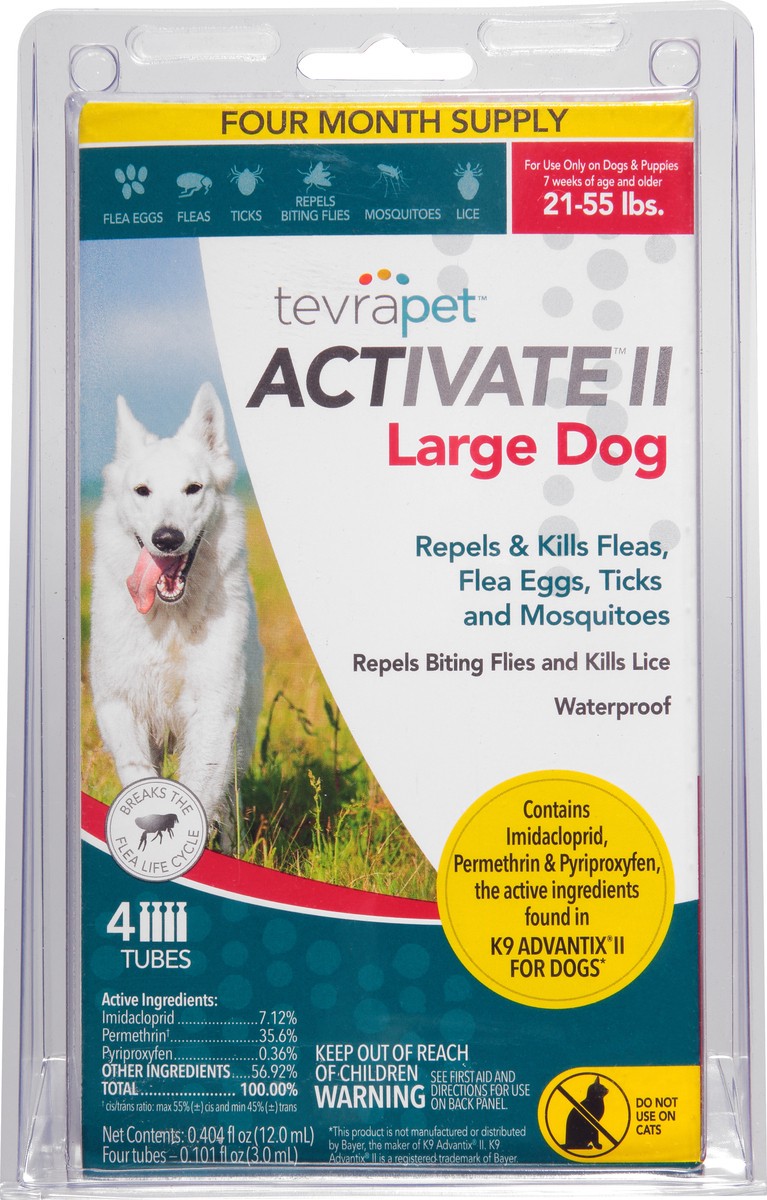 slide 7 of 10, Tevra Pet Tp Activate Ii Lg Dog, 4 ct