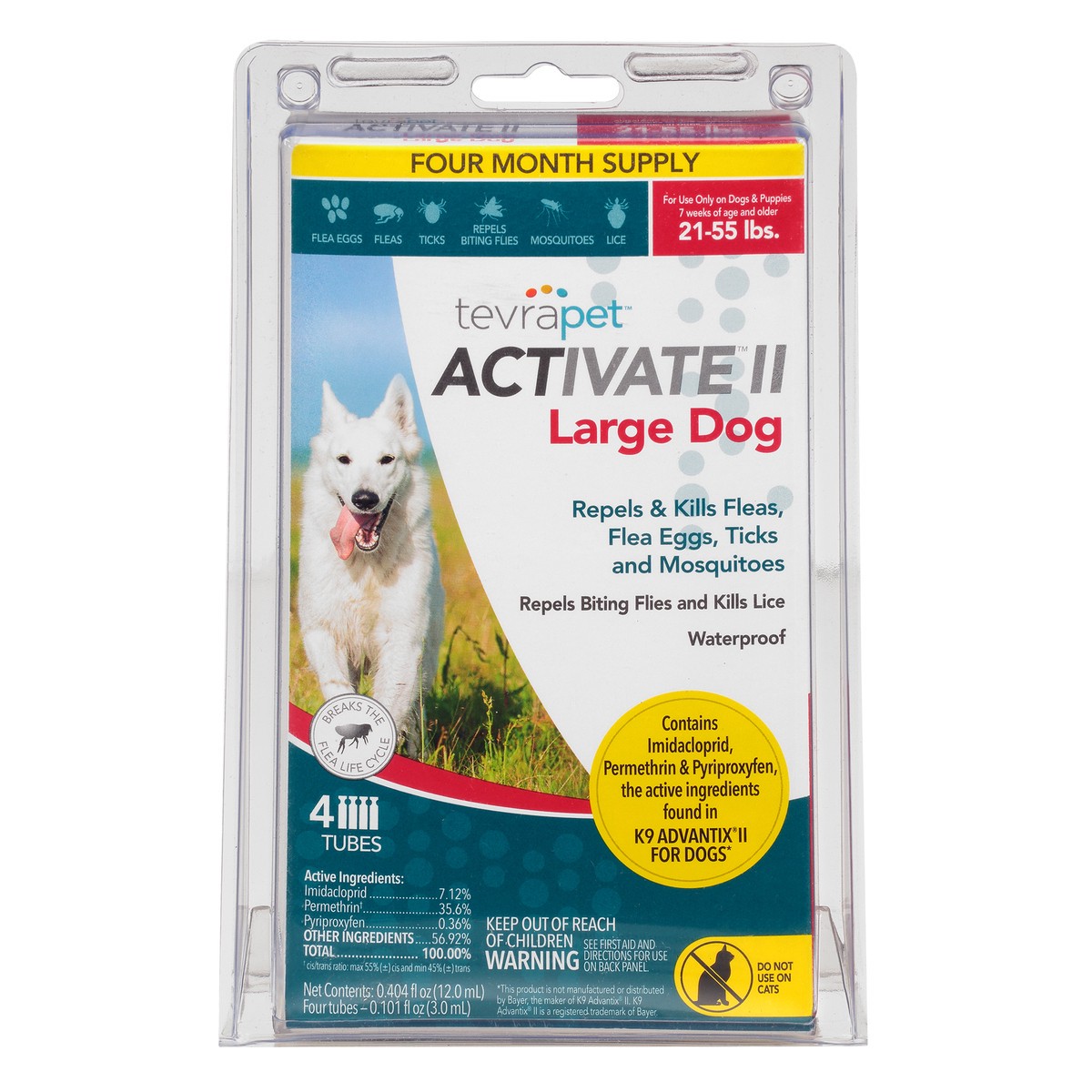 slide 8 of 10, Tevra Pet Tp Activate Ii Lg Dog, 4 ct