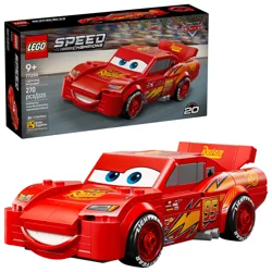 Lego Speed Champions Lightning Mcqueen Toys - Disney Pixar Cars - 77255