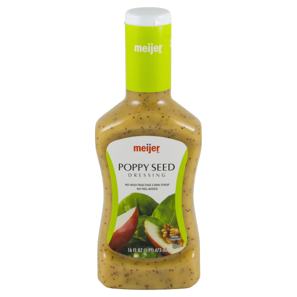 slide 1 of 2, Meijer Poppyseed Dressing, 16 oz