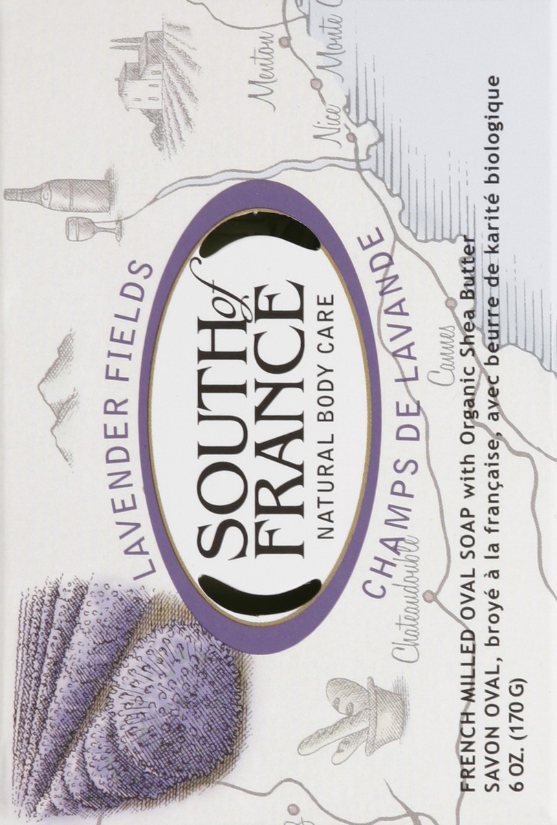 slide 4 of 5, South of France Good Health Natural Products Inc South Of France Natural Body Care Lavender Fields Oval Soap, 6 oz