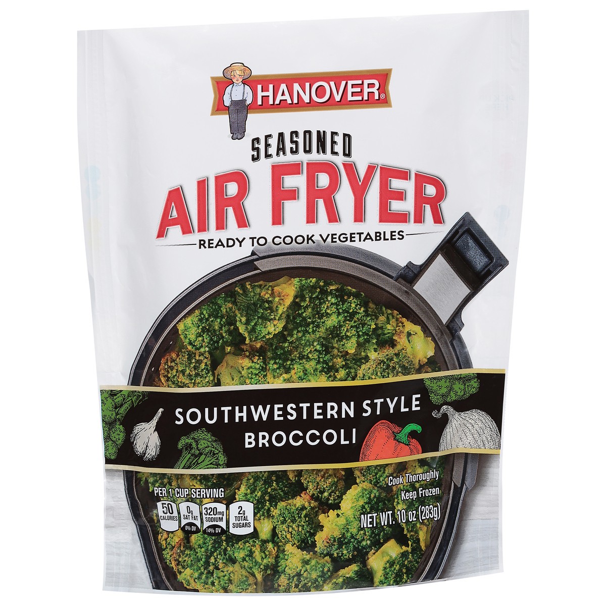 slide 2 of 9, Hanover Foods Corporation Hanover Air Fryer Southwestern Style Broccoli, 10 oz