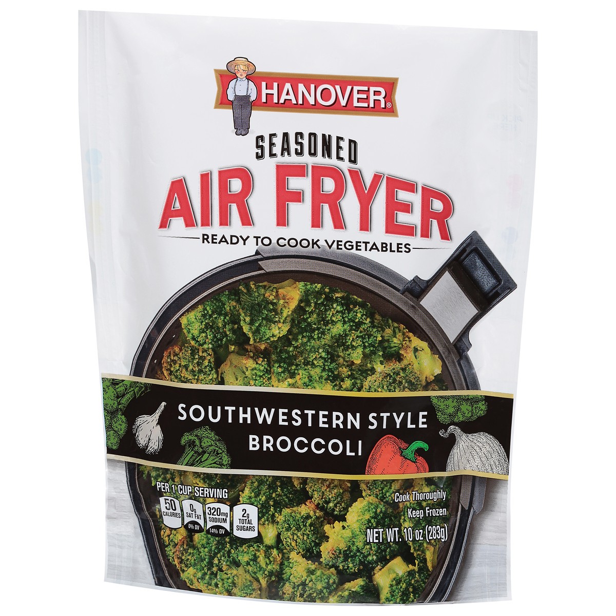 slide 3 of 9, Hanover Foods Corporation Hanover Air Fryer Southwestern Style Broccoli, 10 oz