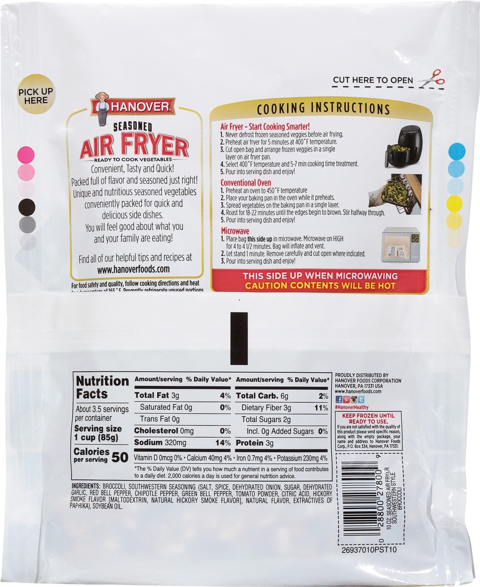 slide 5 of 9, Hanover Foods Corporation Hanover Air Fryer Southwestern Style Broccoli, 10 oz