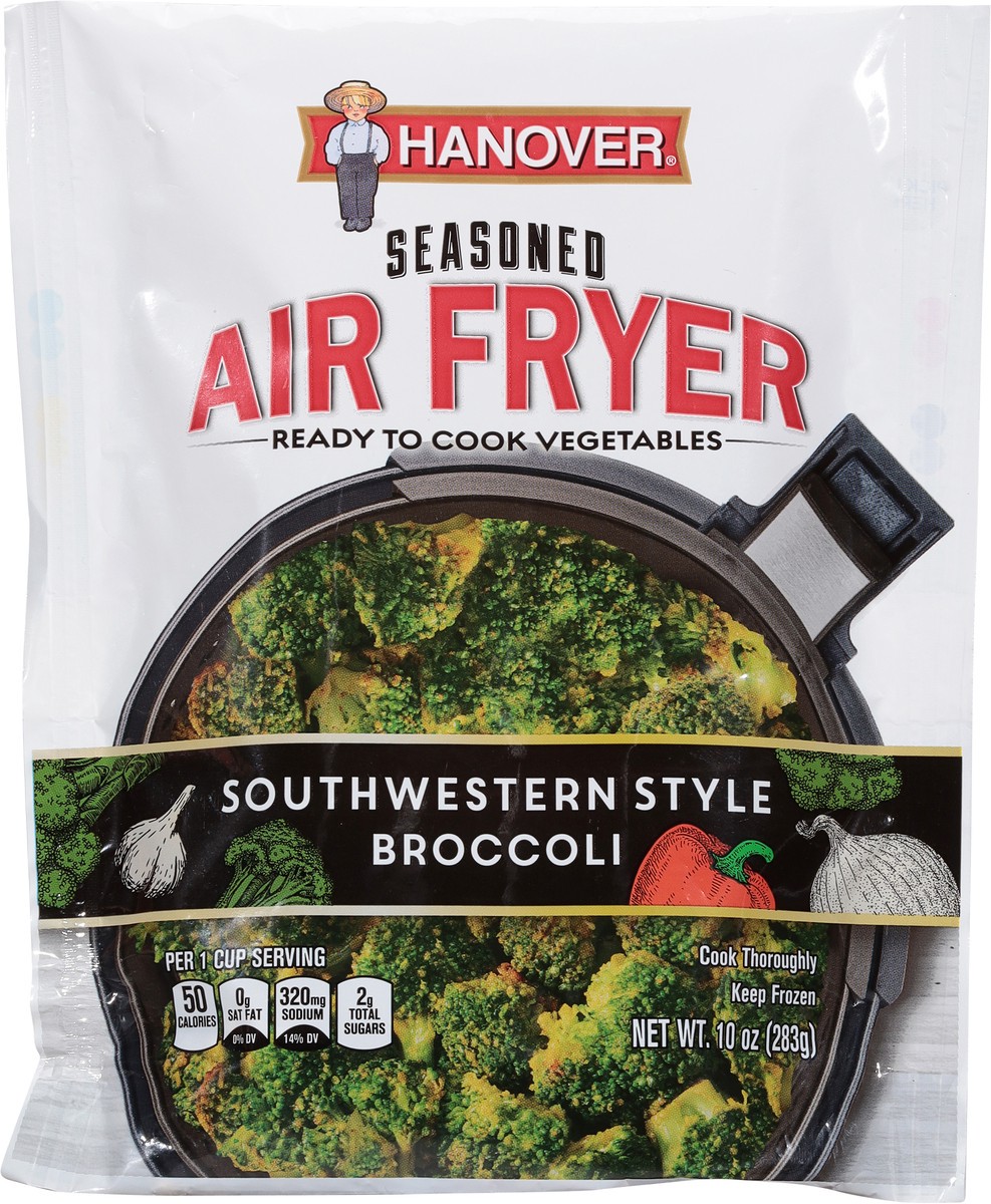 slide 6 of 9, Hanover Foods Corporation Hanover Air Fryer Southwestern Style Broccoli, 10 oz