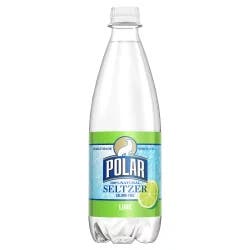 Polar Seltzer Beverages Lime - 20 oz