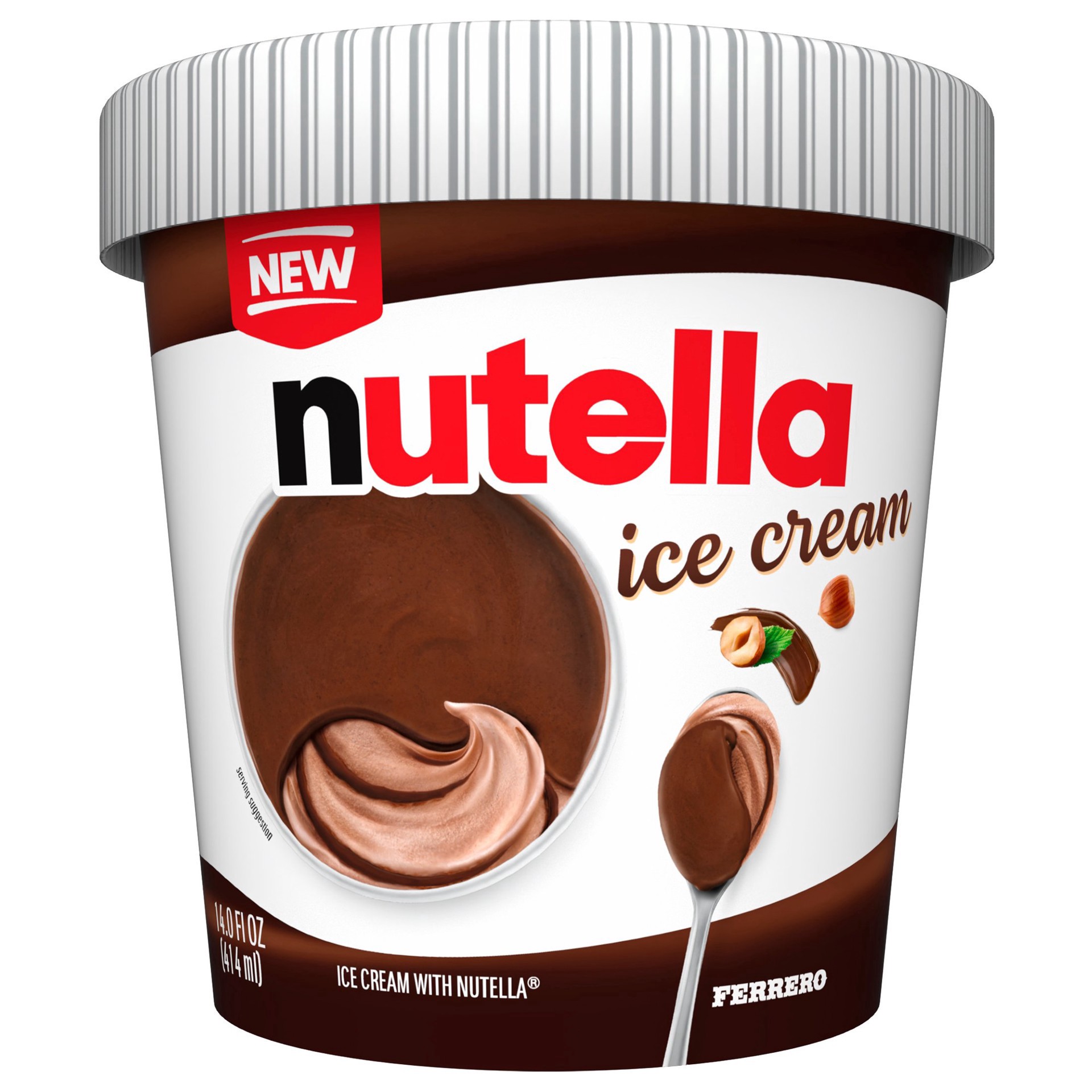 slide 1 of 1, Nutella Chocolate Hazelnut Ice Cream, 14 oz