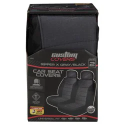 Custom Accessories Custom Covers LB Rip Stop Gray/Black Seat Cover