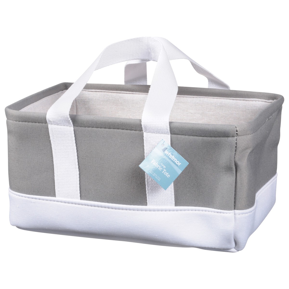 slide 6 of 9, Whitmor Eva Tote with Canvas Long Handles, Alloy, 1 ct