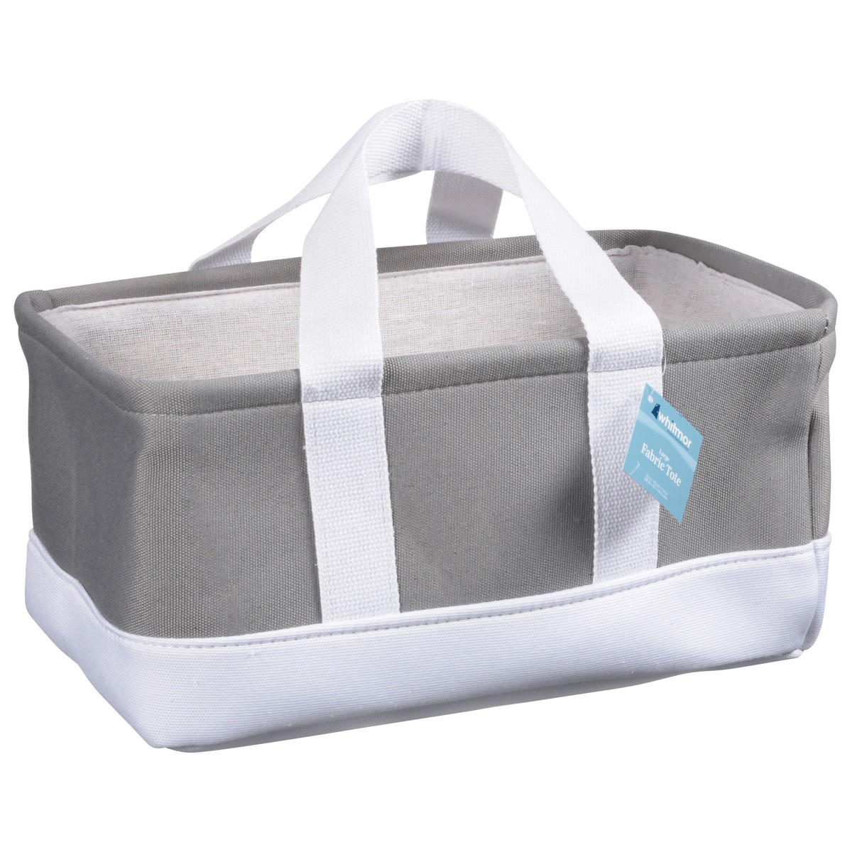 slide 1 of 9, Whitmor Eva Tote with Canvas Long Handles, Alloy, 1 ct