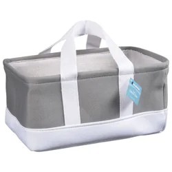 Whitmor Eva Tote with Canvas Long Handles, Alloy