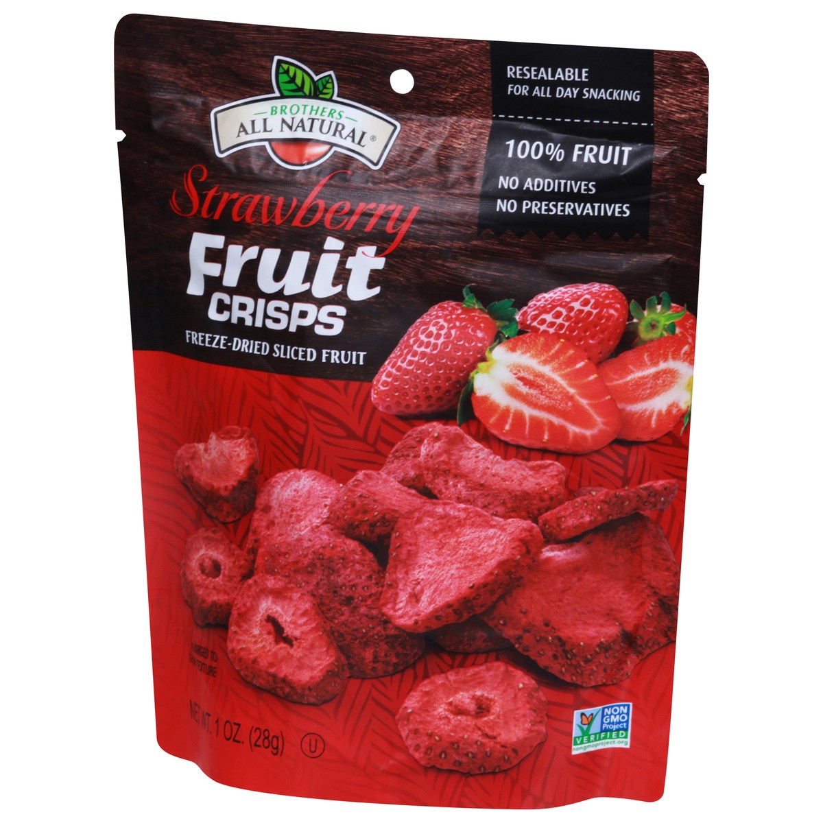 slide 3 of 9, Brothers All Natural Brothers Strawberries Freeze Dried Fruit Crisps, 1 oz