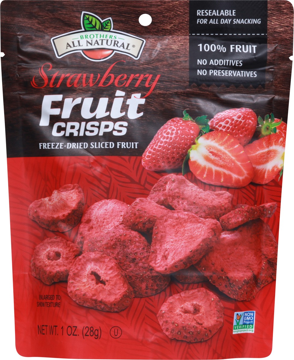 slide 6 of 9, Brothers All Natural Brothers Strawberries Freeze Dried Fruit Crisps, 1 oz