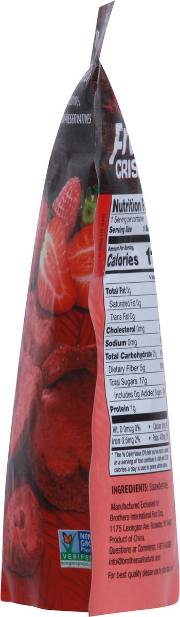 slide 8 of 9, Brothers All Natural Brothers Strawberries Freeze Dried Fruit Crisps, 1 oz