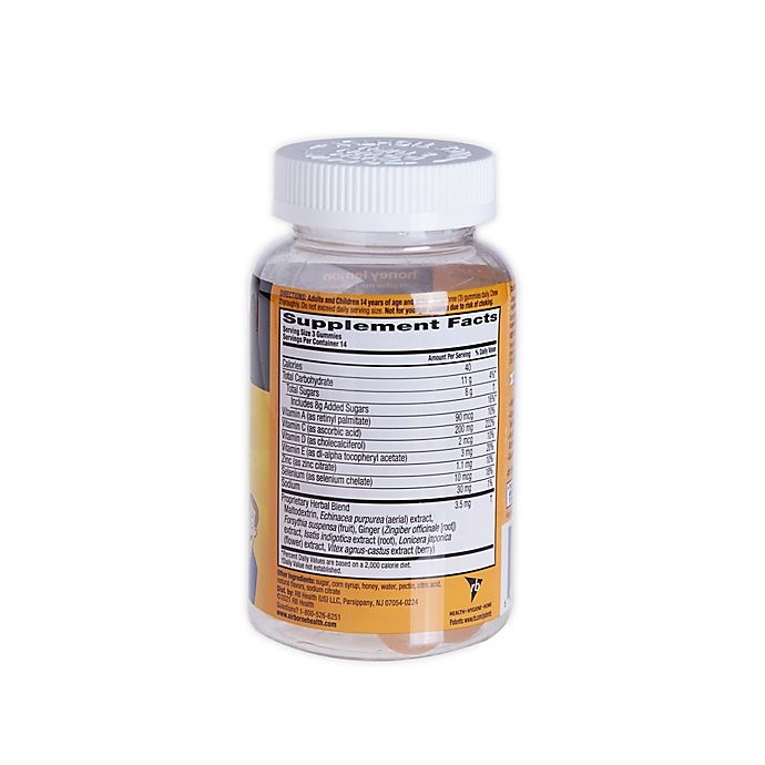 slide 2 of 2, Airborne Immune Support Supplement Gunnies - Honey Lemon, 42 ct
