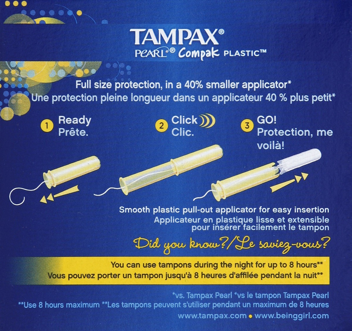 slide 3 of 7, Tampax Tampons 20 ea, 20 ct