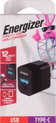 Energizer Type-C + USB Wall Charger 1 ea