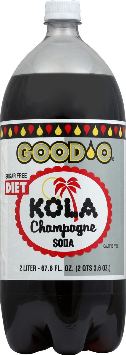 slide 4 of 4, Goodo Good O Soda / Diet Kola Champagne- 2 liter, 67.6 fl oz