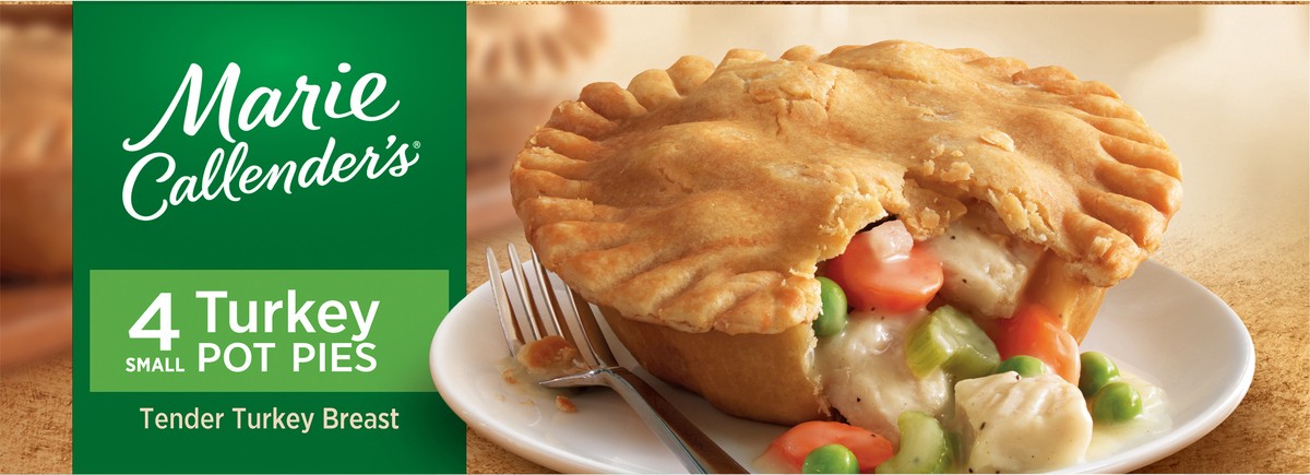 slide 2 of 9, Marie Callender's Turkey Pot Pies Small 4 - 10 oz Pies, 4 ct