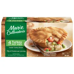 Marie Callender's Turkey Pot Pie, Single Serve Frozen Meal, 40 oz., 4-Count