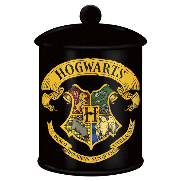 slide 1 of 1, Harry Potter Hogwarts Apothecary Crest Large Canister Ceramic Cookie Jar, 1 ct