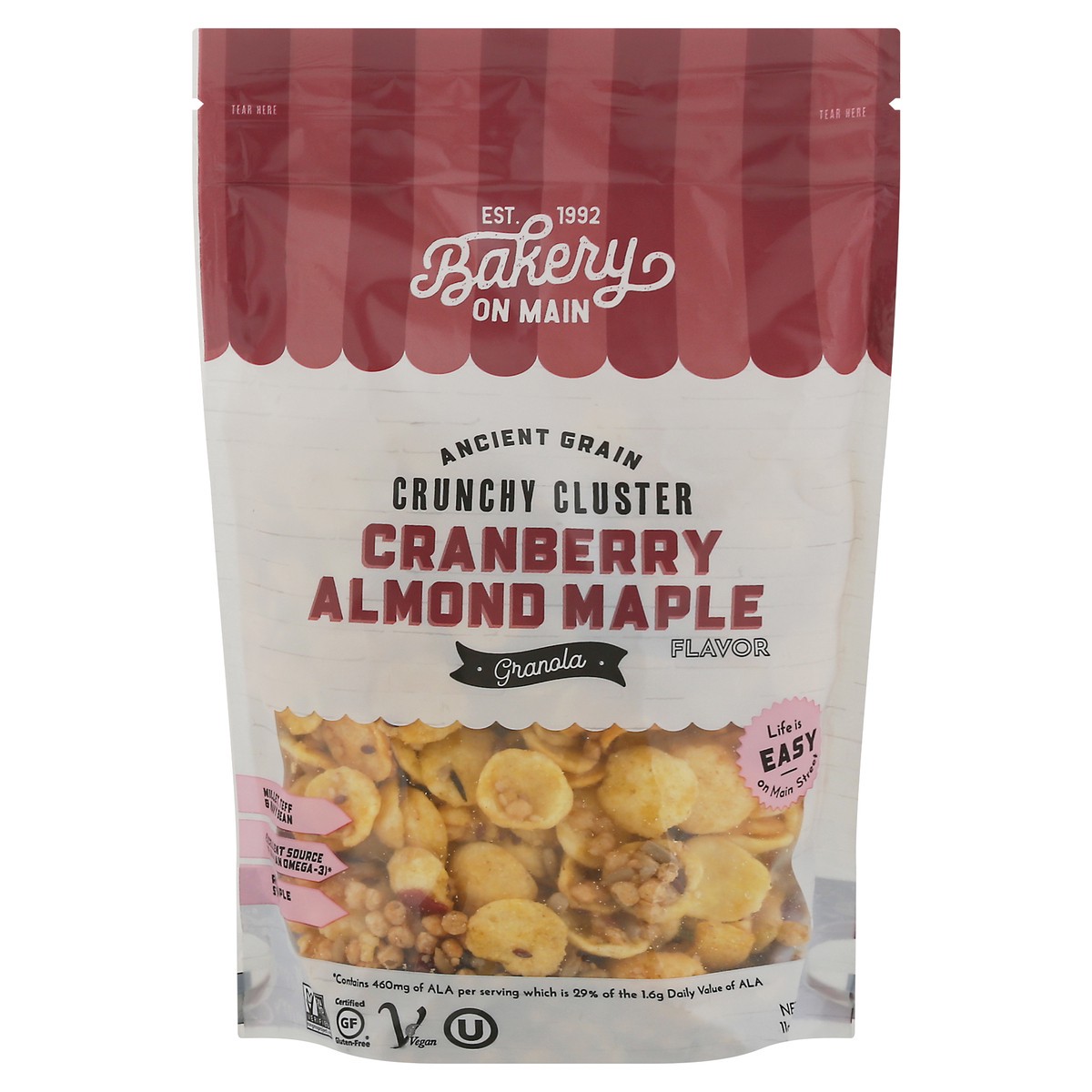 slide 1 of 9, Bakery on Main Crunchy Cluster Cranberry Almond Maple Flavor Granola 11 oz, 11 oz