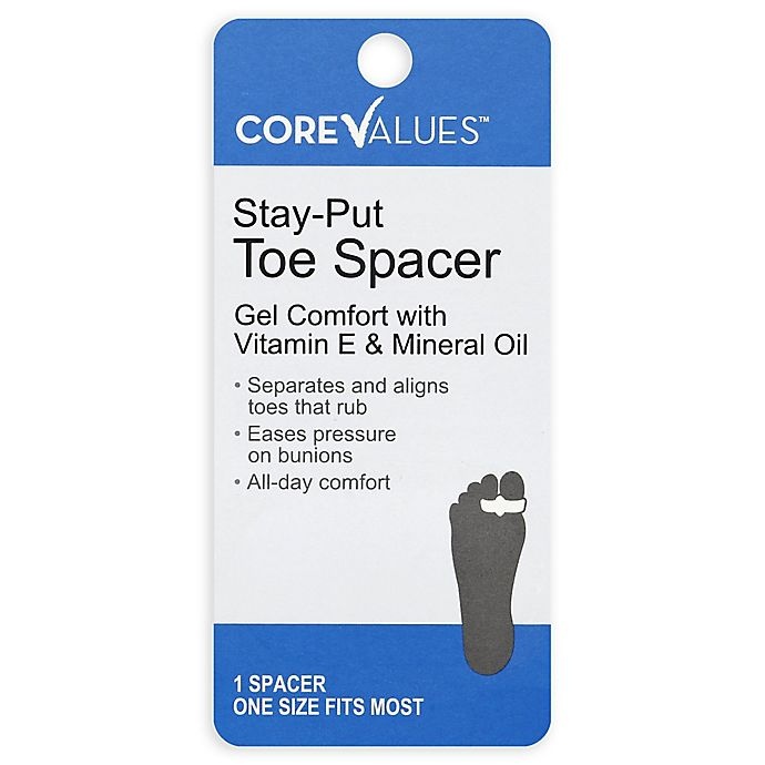 slide 1 of 2, Core Values Harmon Face Values Stay-Put Toe Spacer, 1 ct