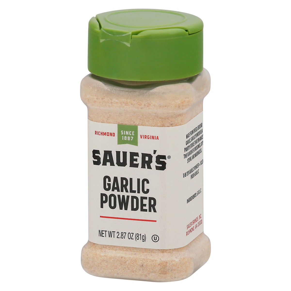 slide 7 of 9, Sauer's Garlic Powder 2.87 oz Bottle, 2.87 oz