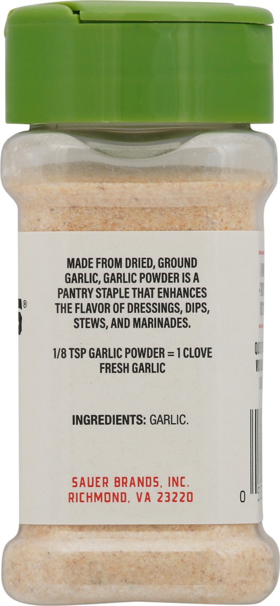 slide 4 of 9, Sauer's Garlic Powder 2.87 oz Bottle, 2.87 oz