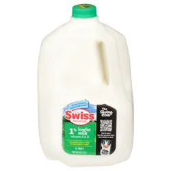 Swiss Premium Dairy 1% Lowfat Milk with Vitamin A and D - 1 Gallon