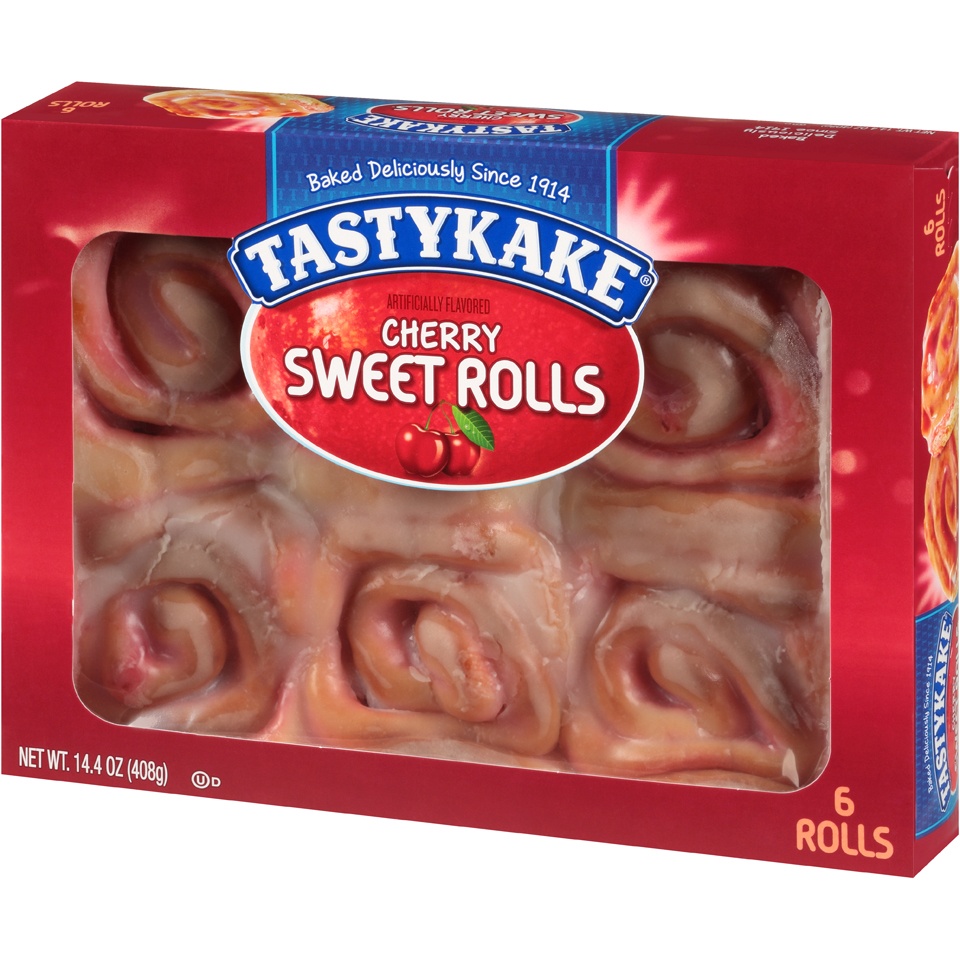 slide 3 of 8, Tastykake Cherry Sweet Rolls, 14.4 oz