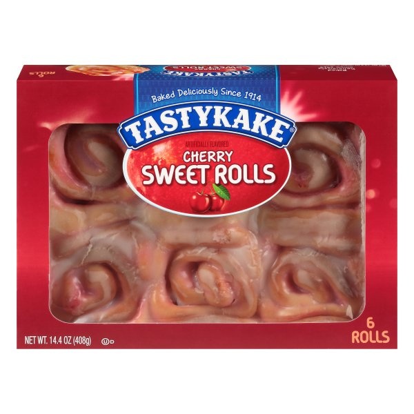 slide 1 of 8, Tastykake Cherry Sweet Rolls, 14.4 oz