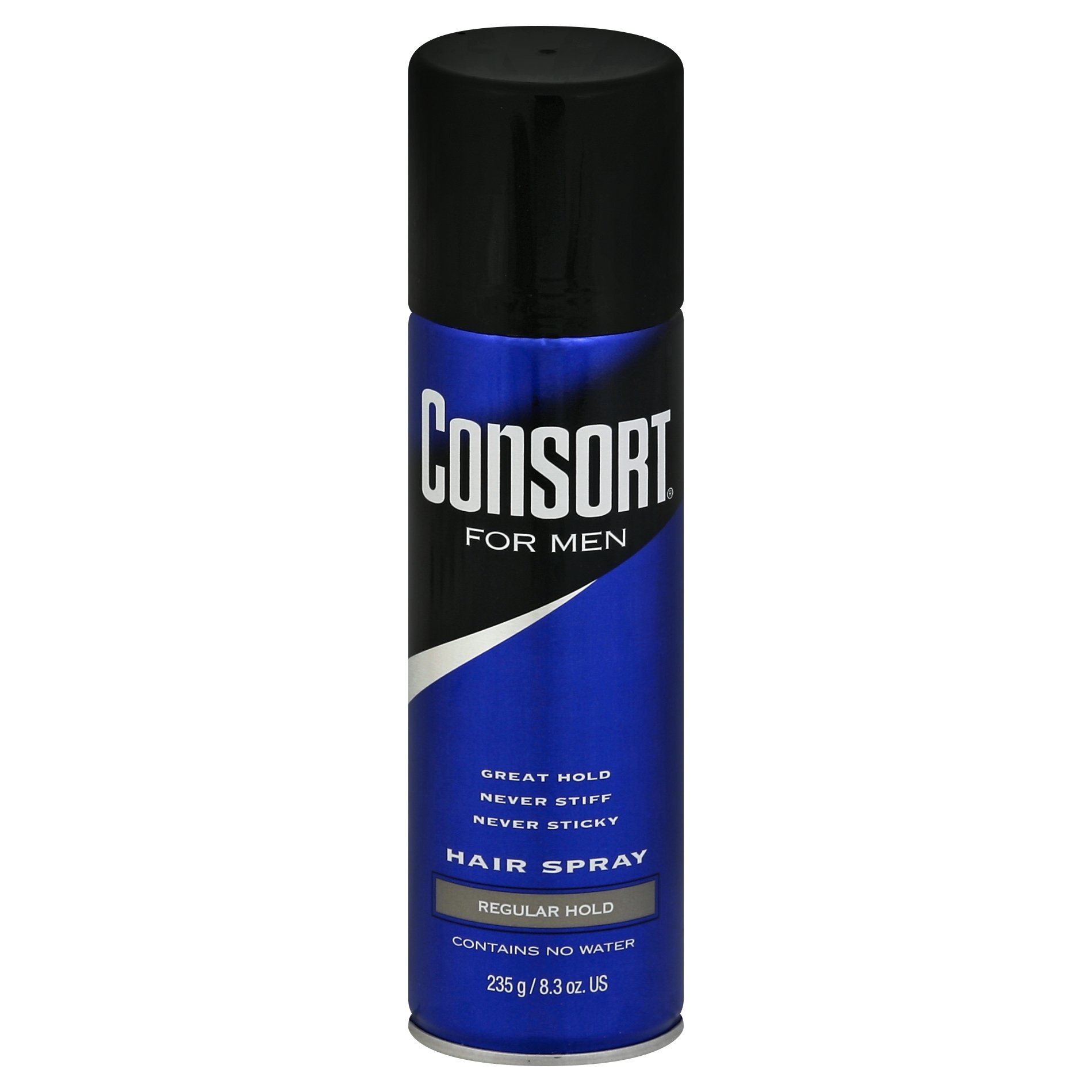 slide 1 of 4, Consort for Men Regular Hold Hair Spray, 8.3 oz