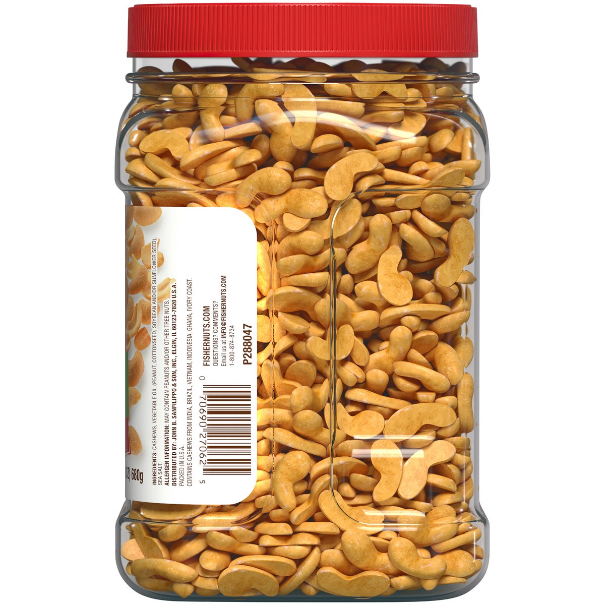 slide 6 of 14, Fisher Halves & Pieces Cashews 24 oz. Container, 24 oz