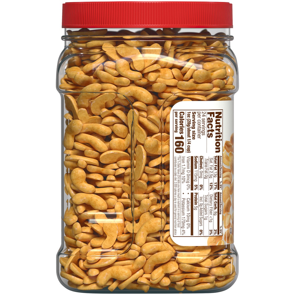 slide 3 of 14, Fisher Halves & Pieces Cashews 24 oz. Container, 24 oz