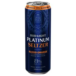Bud Light Platinum Blood Orange Hard Seltzer 25 fl oz
