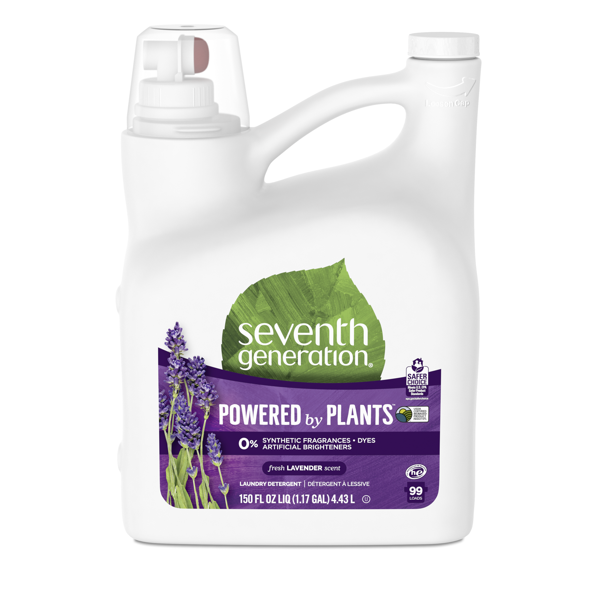 slide 1 of 3, Seventh Generation Liquid Laundry Detergent Lavender, 150 oz, 150 oz