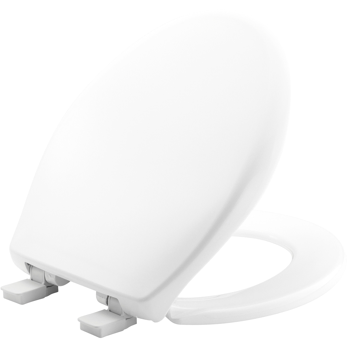 slide 1 of 5, Mayfair WHSP Sta-Tite Easy Clean White Round Toilet Seat, 1 ct