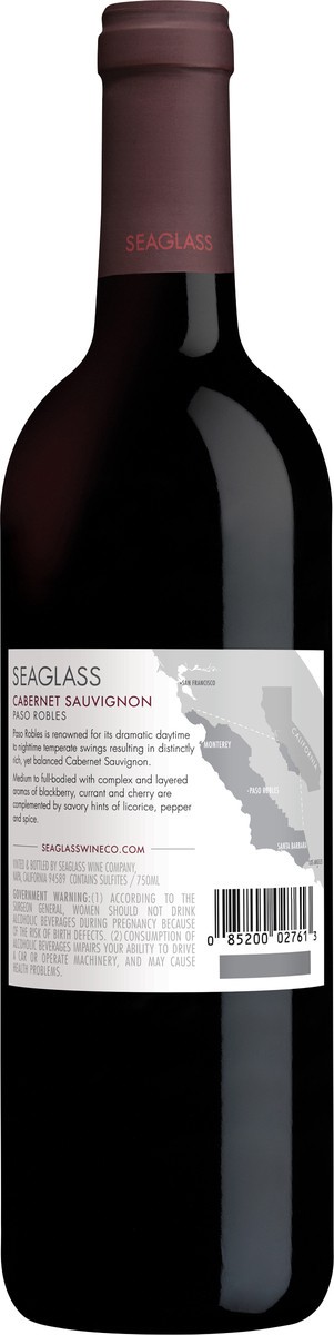 slide 3 of 3, SeaGlass Wine Company Central Coast Cabernet Sauvignon 750 ml, 750 ml