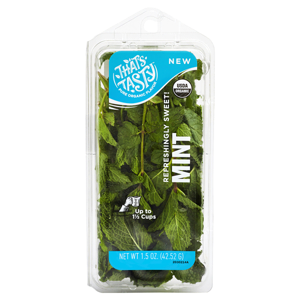 slide 1 of 1, That's Tasty Organic Fresh Cut Mint, 1.5 oz