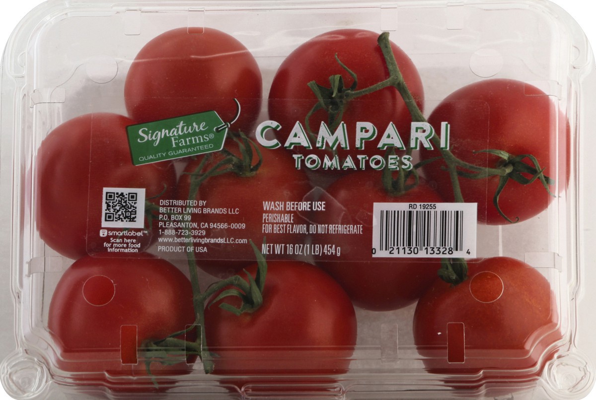 slide 7 of 7, Signature Farms Tomatoes Campari, 16 oz