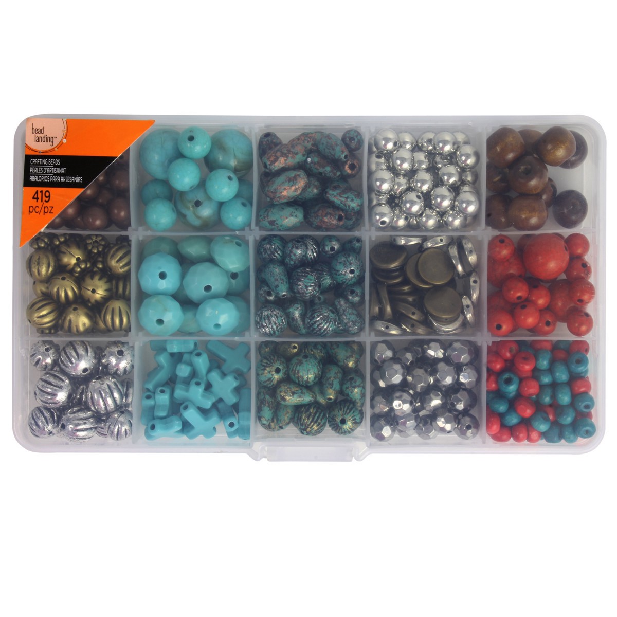 slide 4 of 4, Southwest Crafting Beads Box By Bead Landing, 6.5mm-16mm
