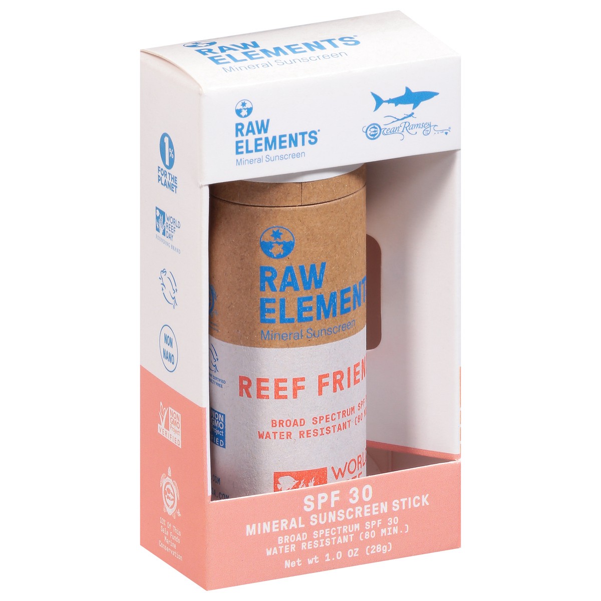 slide 4 of 9, Raw Elements Broad Spectrum SPF 30 Mineral Sunscreen Stick 1.0 oz, 1 oz