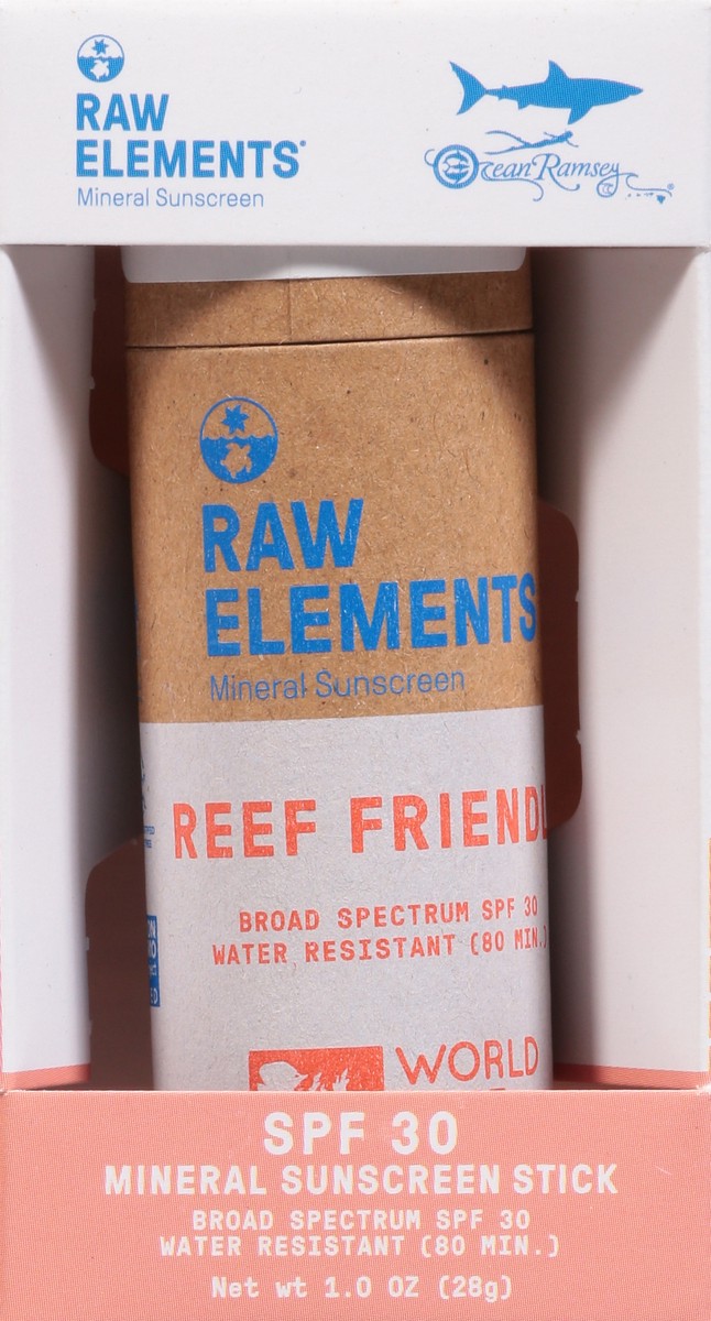 slide 9 of 9, Raw Elements Broad Spectrum SPF 30 Mineral Sunscreen Stick 1.0 oz, 1 oz